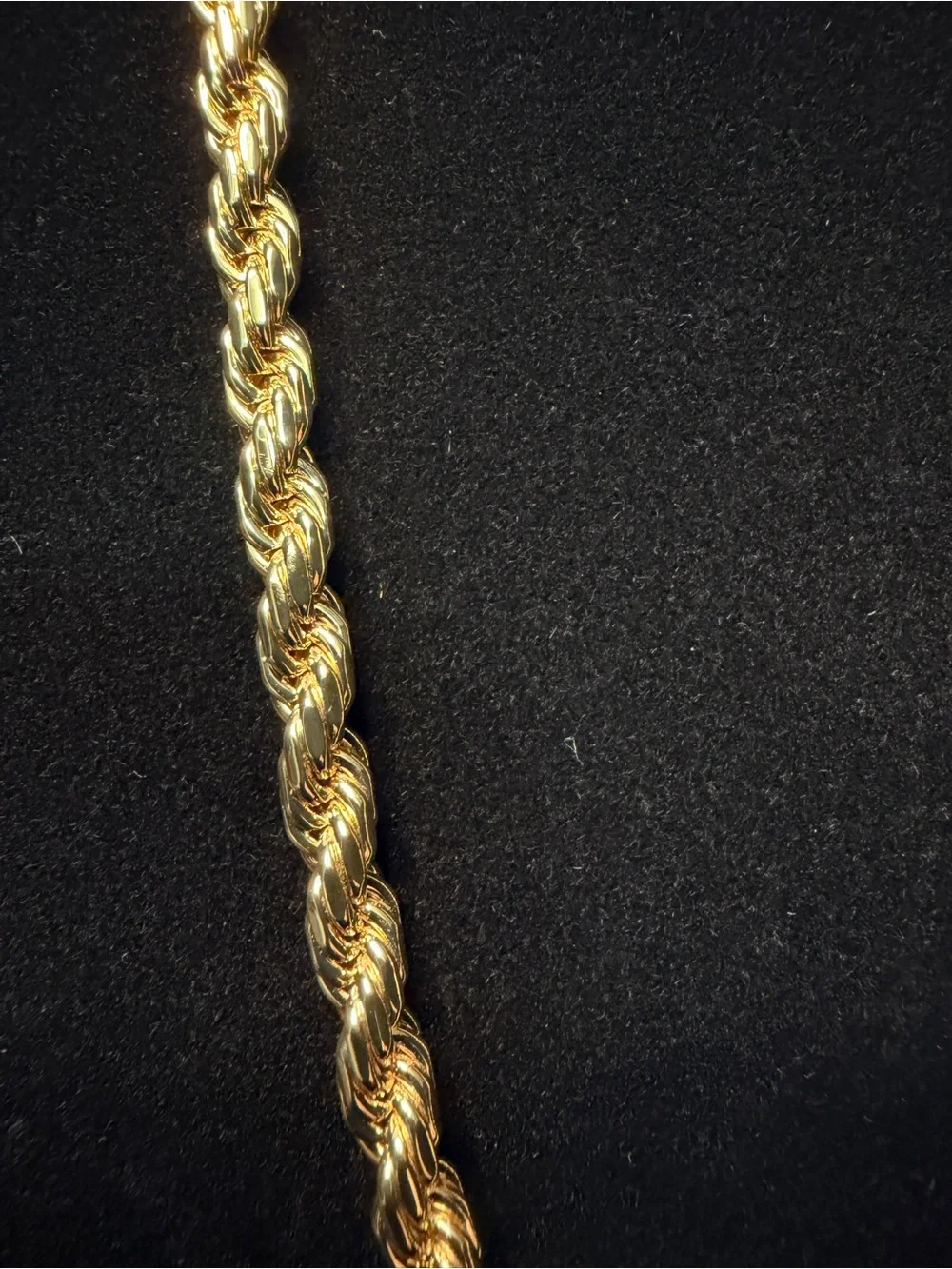 14K Stamped Gold Filled Rope Chain 22in 5.2MM Very Nice! Brand New